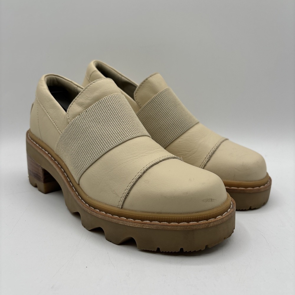 Sorel Joan Now Classic Loafer Women's Size 7 Bleached Ceramic Gum NL5036-165